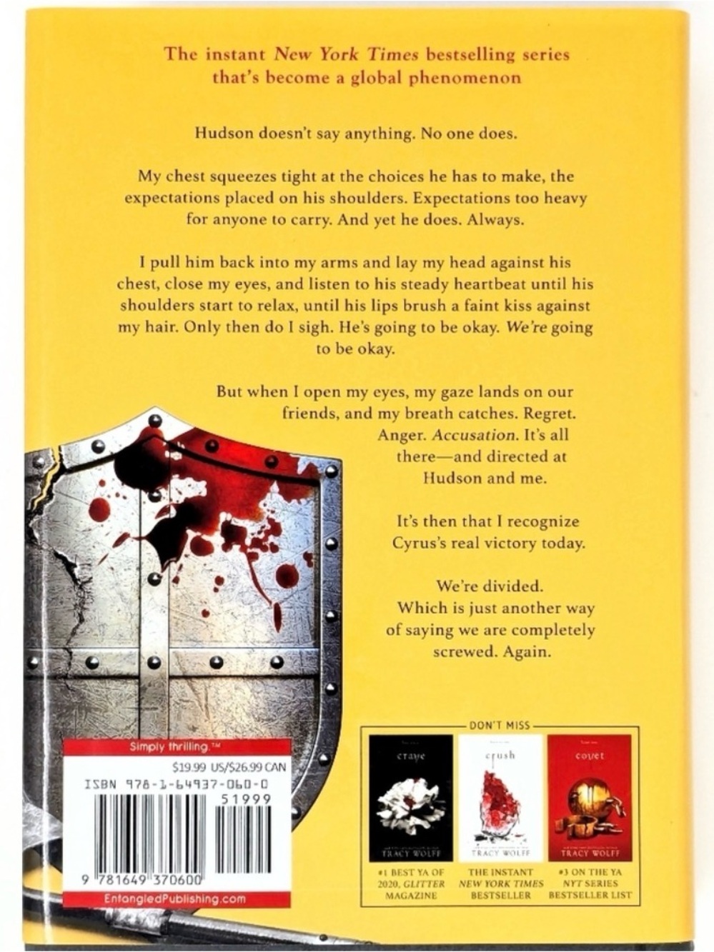 CRAVE Tracy Wolff Hardcover Book Set Crave, Crush, Covet, Court, Charm, Cherish - Picture 9 of 13